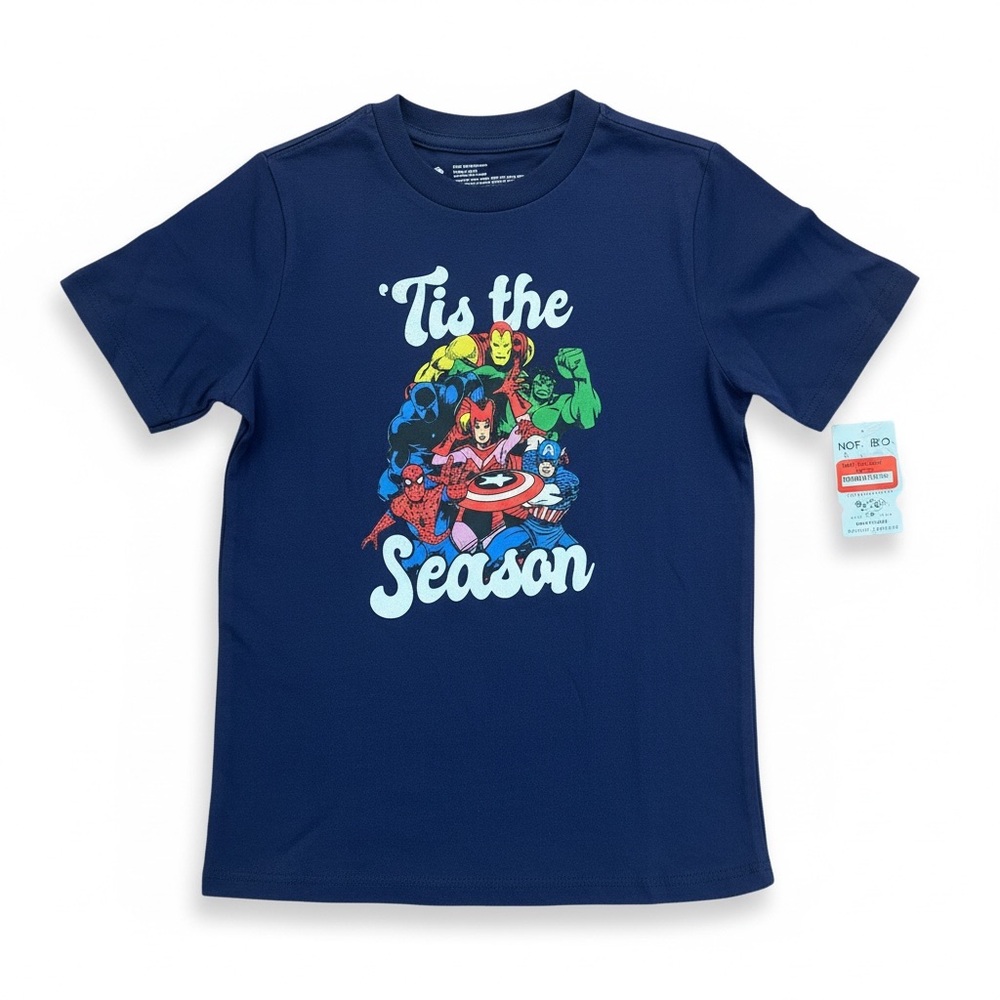 Superhero Graphic Kids T-Shirt - Blue size 5T